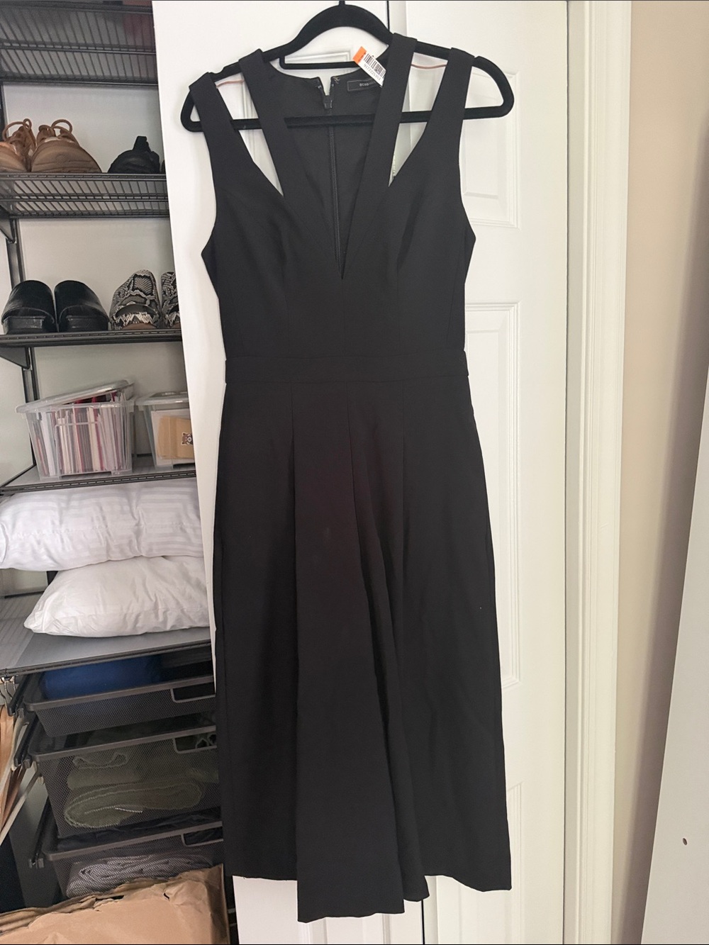 BCBG Black V-Neck Jumpsuit